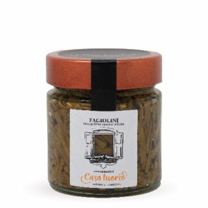 Green 'metro' beans in Olive Oil Evo 314 ml