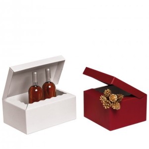 Cube Gift Box with Lid Attached