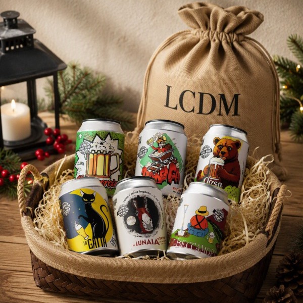 Organig beer Christmas Gift Box 6 tins